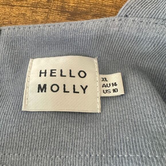 Hello Molly "From Zero" Midi Dress in Ocean Blue XL EUC - Picture 7 of 9